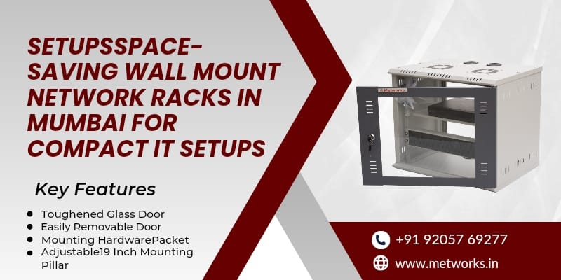 Space Saving Wall Mount Network Racks in Mumbai